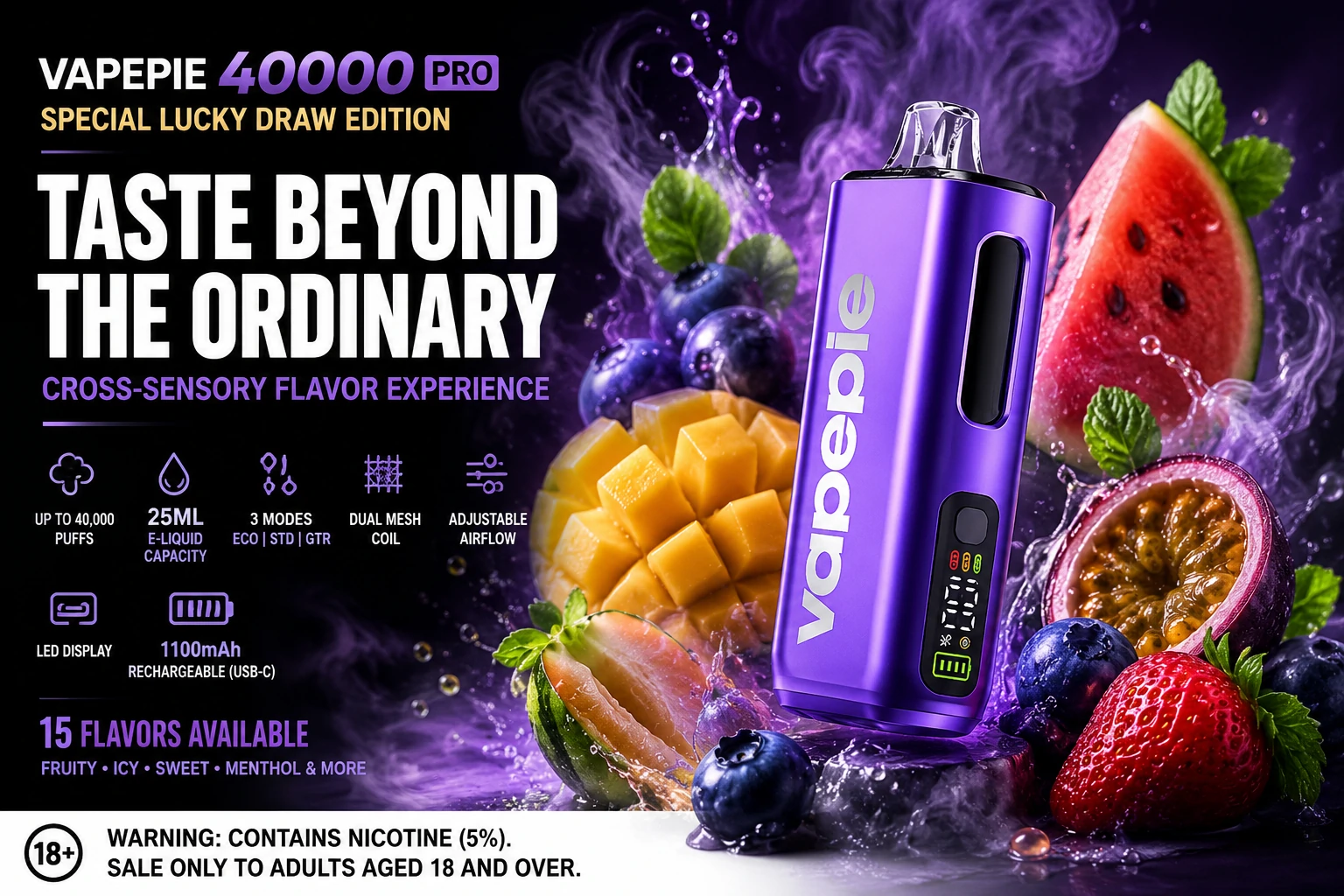 VAPEPIE 40000 PRO - Special Lucky Draw Edition