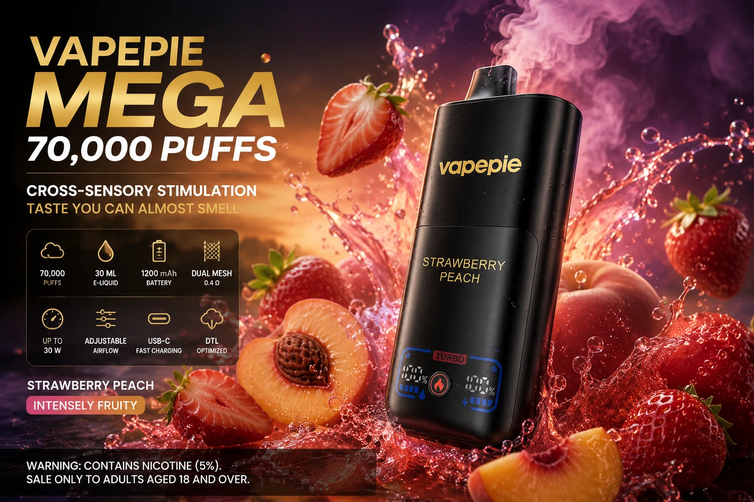 VAPEPIE Mega - 70,000 Puffs